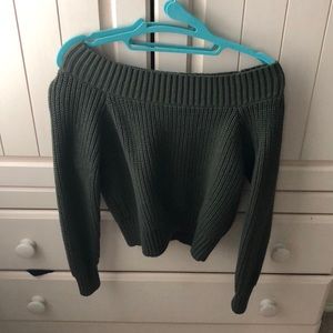 Off the shoulder sweater